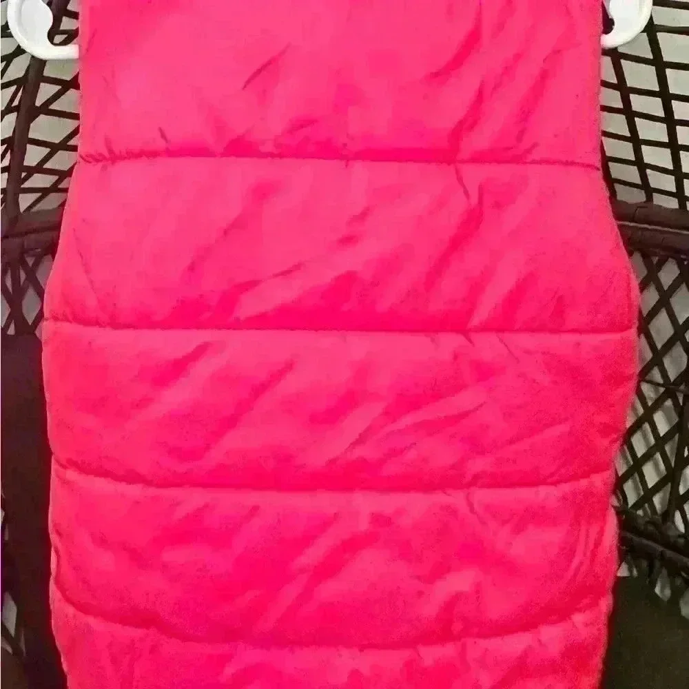 Puma Kids Puffer Vest Bright Pink XS 5 6 Zip Up Lightweight Padded Jacket